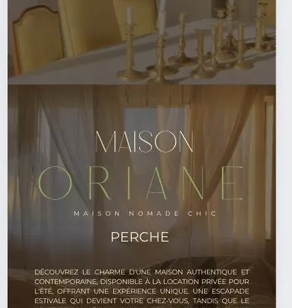 Maison Oriane Perche - Maison Nomade Chic *